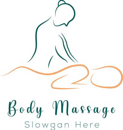 Body Massage Logo Body Spa Centre Icon Massage Parlour Spa Relax Rejenuvate Essential Oil