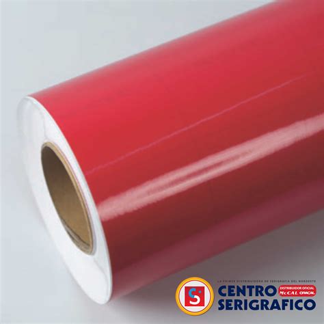 ROJO FUERTE TRANSPARENTE VINILO MCCAL 3107T 122 CM CENTRO SERIGRAFICO