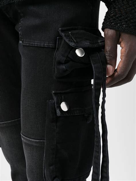 Amiri Tactical Denim Cargo In Black Modesens