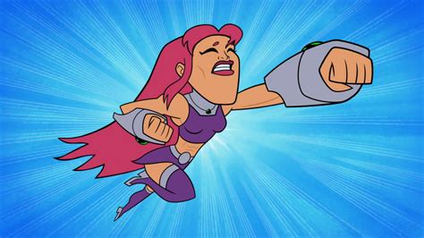 Fileteen Titans Go S05e10 — Serious Mode Starfire Posing 03png Animated Muscle Women