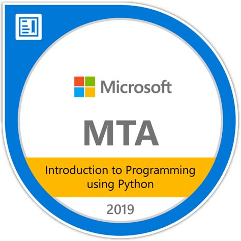 MTA Introduction To Programming Using Python Certified 2019 Credly