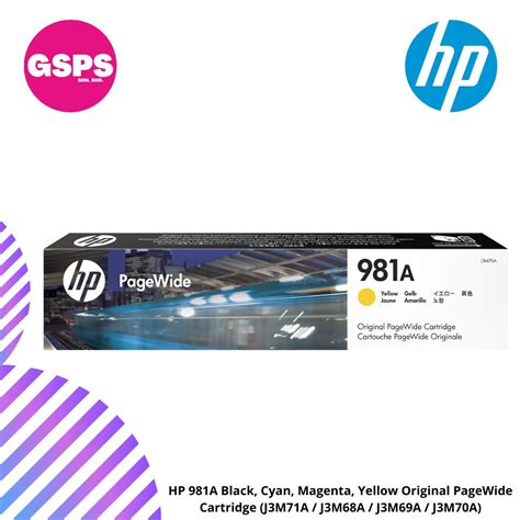 Hp A Black Cyan Magenta Yellow Original Pagewide Cartridge