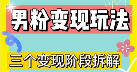 0 1快速了解男粉变现三种攻略玩法蓝海玩法直播挂课 启航说运营