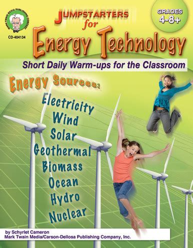 Jumpstarters For Energy Technology Grades 4 8