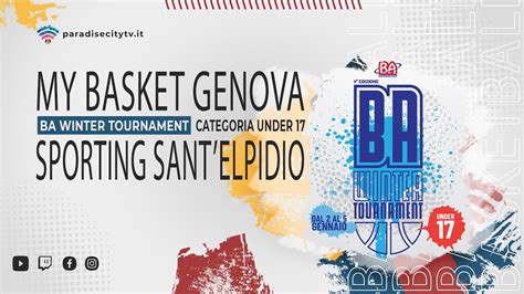 2 BA Winter Tournament 2023 Game 2 My Basket Genova Vs Sporting