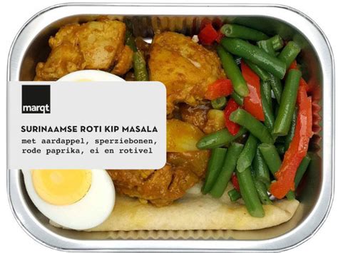 Biologische Surinaamse Roti Kip Masala Verse Maaltijd