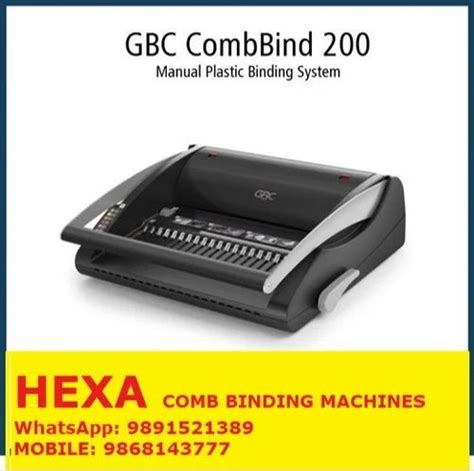 Mild Steel Gbc Comb Bind C Capacity Sheets At In New Delhi