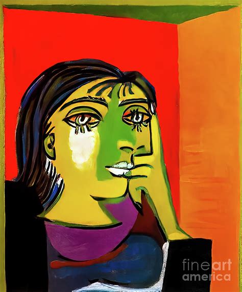 Portrait Of Dora Maar I By Pablo Picasso 1937 Painting By Pablo Picasso Pixels