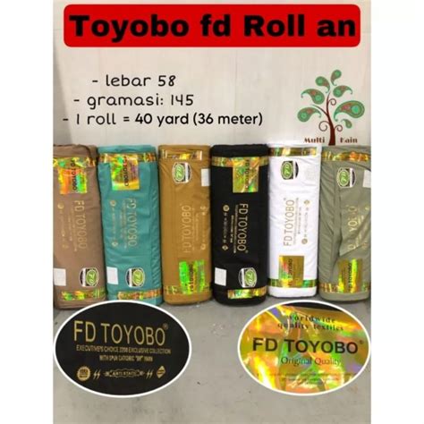 Jual Multi Kain Katun TOYOBO FD Royal Mix RM Exclusive Harga Roll An