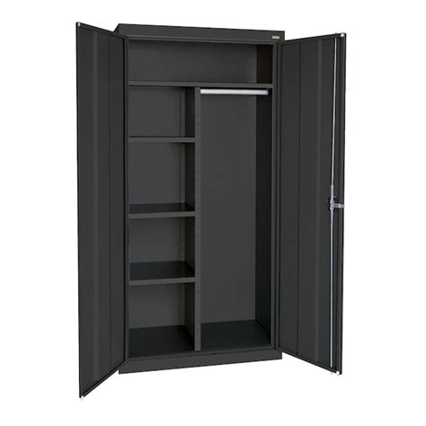 Sandusky Steel Freestanding Garage Cabinet in Black (36-in W x 72-in H ...