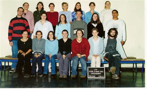 Photo de classe Terminale Bac Pro secrétariat comptabilité de 2001