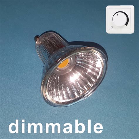 Dimmable Glass Led Spotlamp Gu10 Cob 5w With Reflector China Led Gu10