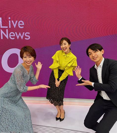 小澤陽子さんのインスタグラム写真 小澤陽子instagram「🟨🟧 木曜のlive News α は、このメンバー👾🦩 なんですが