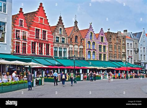 The Colourful Collection Of Restaurants And Cafés In The Main Square In