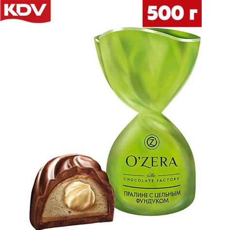 Конфеты ОЗЕРА с цельным фундуком 500 грамм / КДВ / Яшкино - купить с ...