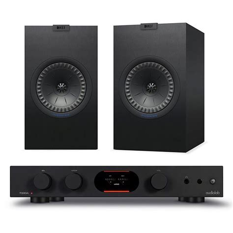 Audiolab 7000A Integrated Amplifier With KEF Q350 Bookshelf Speakers At