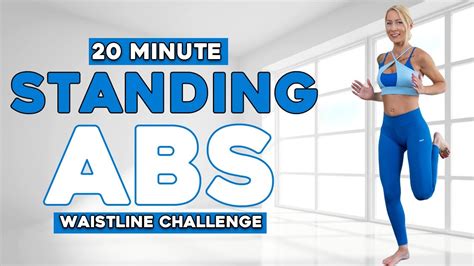 Min Standing Abs Workout For Ab Lines Small Waist Flat Belly Knee