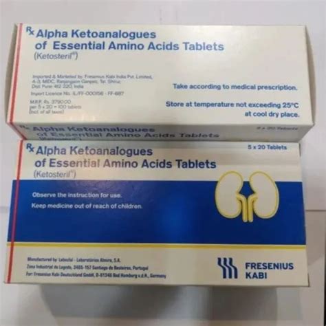 Alpha Ketoanalogue Ketosteril Tablet Packaging Size Tablets In