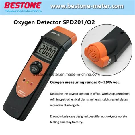 Oxygen O2 Gas Detector Spd201 Oxygen Leak Detector Portable Oxygen Purity Analyzer Portable