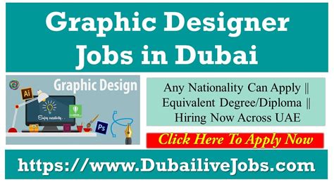 Graphic Designer Jobs In Dubai () || 100% Free Hiring (Multiple Jobs)