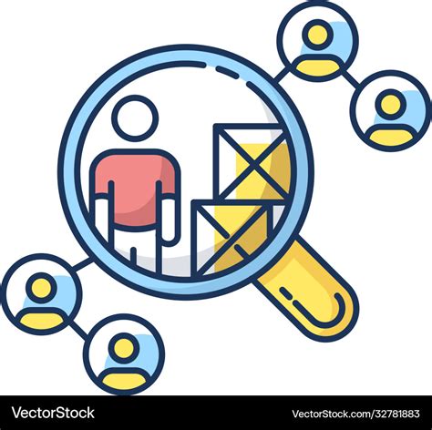 Vendor Selection Rgb Color Icon Royalty Free Vector Image