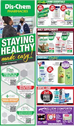 Dischem Specials July Dischem Catalogue Dis Chem Stores