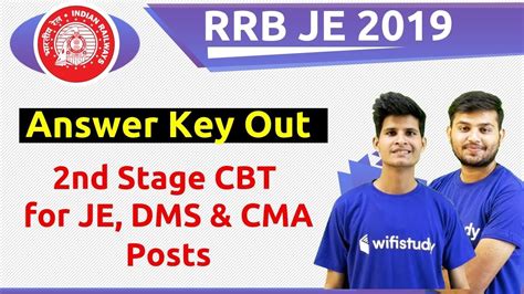 Rrb Je Cbt Answer Keys Out Nd Stage Cbt For Je Dms Cma