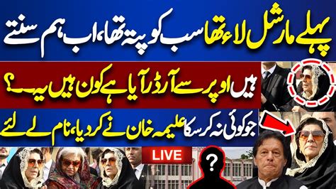 Live Good News For Khan Imran Khans Sister Aleema Khan Media Talk