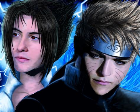 Naruto And Sasuke Realistic By Thegirlinthefandom On Deviantart