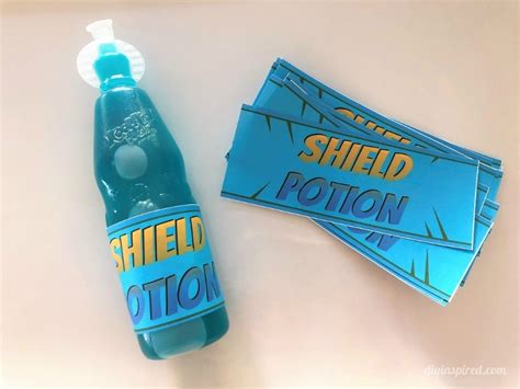 Fortnite Party Shield Potion Printable Diy Inspired