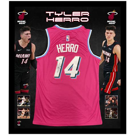 Tyler Herro Boy Wonder Autographed Miami Heat Vice Versa Swingman Jersey Jsa Ph