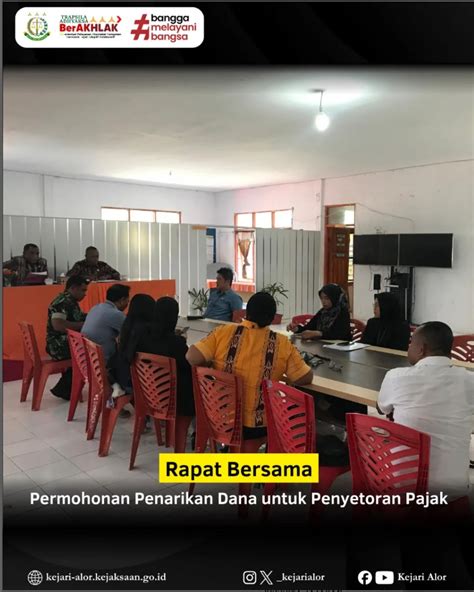 Kegiatan Rapat Permohonan Penarikan Dana Untuk Penyetoran Pajak Dari