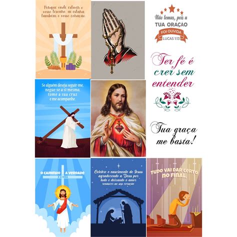 Kit 20 Placas Decorativas ReligiÃo Jesus Frases Versiculos Da Biblia 13x9 Cm Shopee Brasil