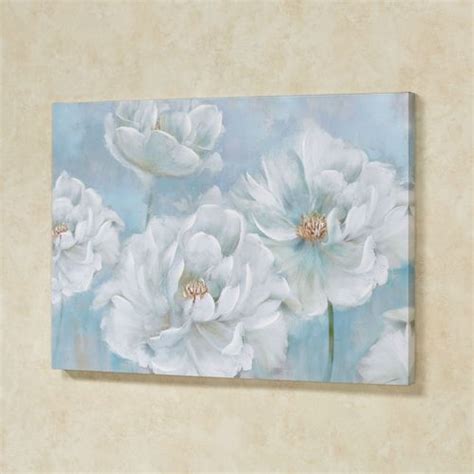 blue floral wall art