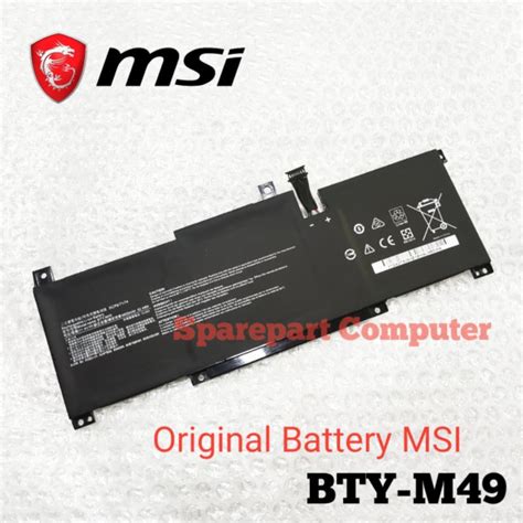 Jual New Genuine Bty M Battery For Msi Modern B Sb B M B Mw