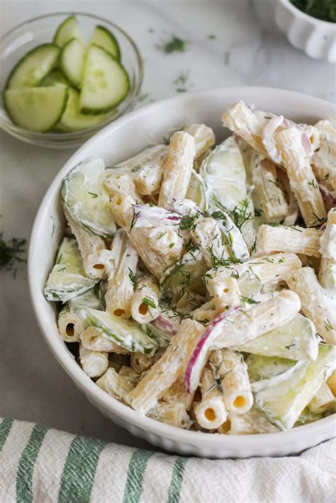 Creamy Cucumber Pasta Salad Our Balanced Bowl