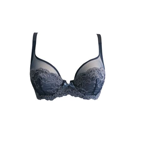 Ambra Lingerie Bras Platinum Fashion Soft Cup Bra Blue Italian Design