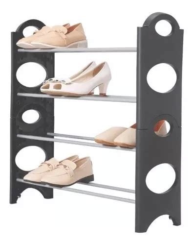 Rack Zapatera 4 Niveles Zapateros Organizador Mueble 12 Par Color