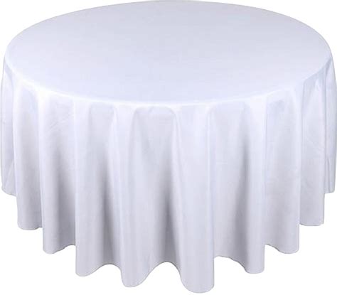 Nappe blanche table ronde de 210x210cm 150/152cm ( 8 personnes ) – LOC & DECO