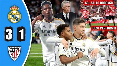 MENANG TELAK Hasil Real Madrid Vs Bilbao Vinicius Brace Kunci Juara