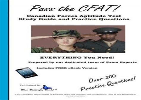 Pass The CFAT Canadian Forces Aptitude Test Study Guide And Practice