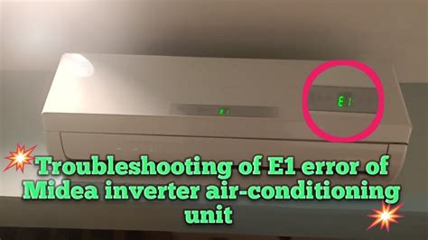 Troubleshooting Of E Error Of Midea Inverter Air Conditioning Unit