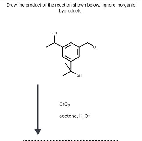 Solved Draw the product of the reaction shown below. Ignore | Chegg.com