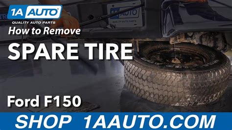 How To Remove And Lubricate Spare Tire 09 14 Ford F 150 YouTube