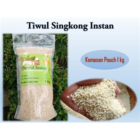 Jual BEST SELLER Kemasan Pouch 1 Kg Tiwul Instan Asli Kebumen