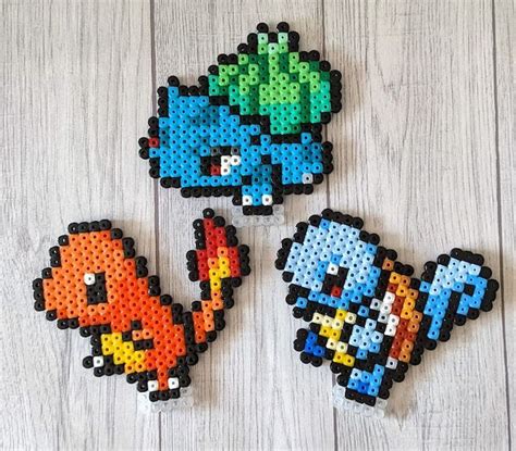 Pokemon Made Of Iron Beads Pok Mon Charmander Bulbasaur Squirtle