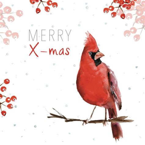 Michelle Dujardin Kerstkaart Vogel Greetz