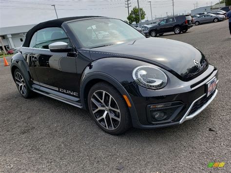 Deep Black Pearl 2017 Volkswagen Beetle 1 8T Dune Convertible Exterior