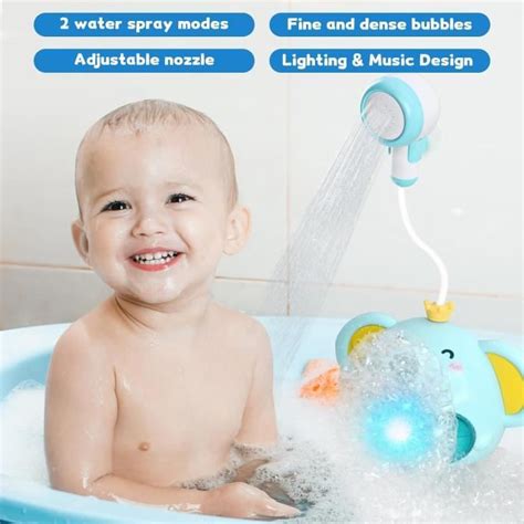 Yinaktit Jouets De Bain Pour Bebe L Phant Jouet De Bain Machine