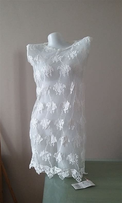 White Lace Lingerie Dress Women S Fashion Dresses Sets Dresses On Carousell